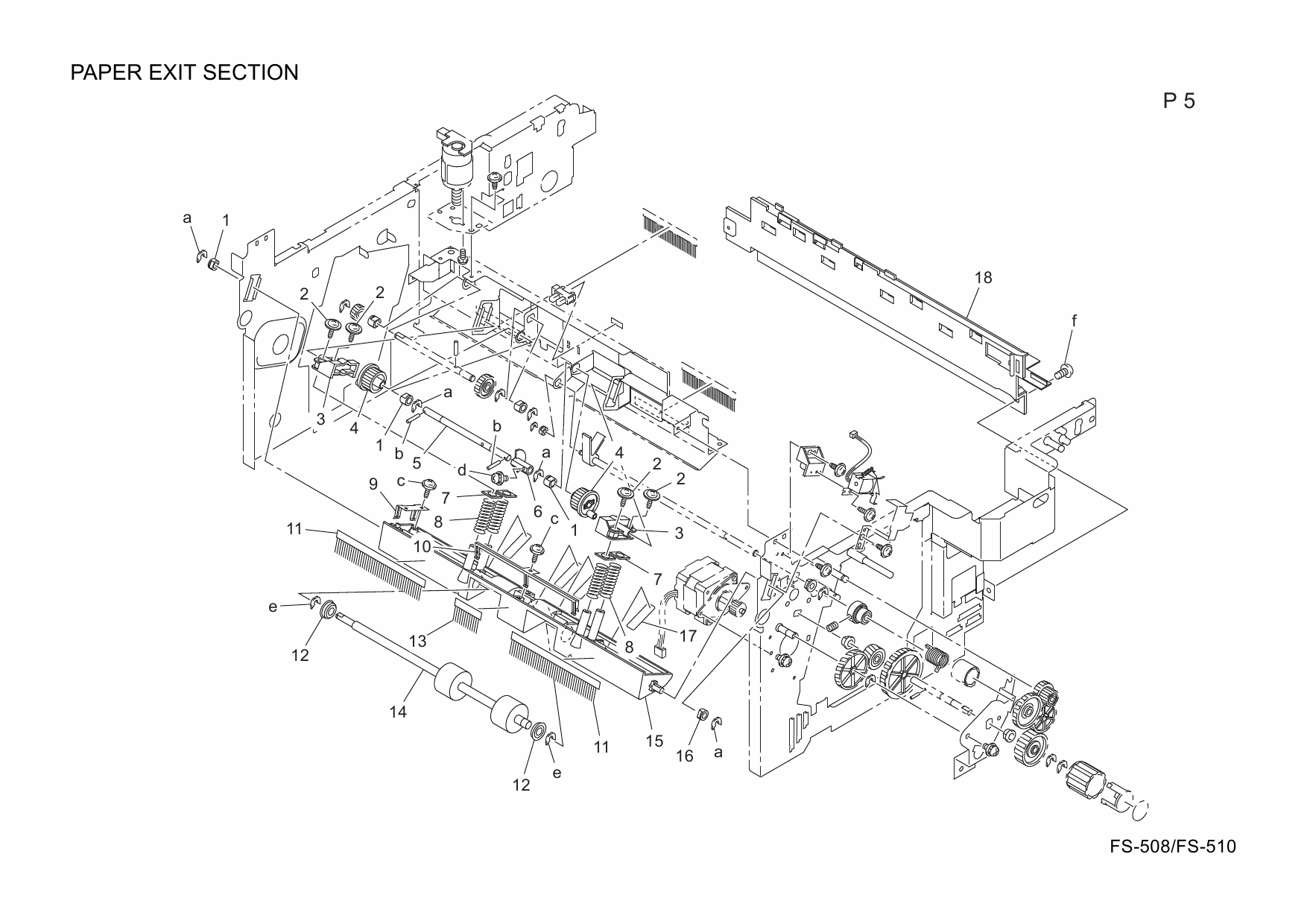 Konica-Minolta Options FS-508 FS-510 4349317 Parts Manual-4